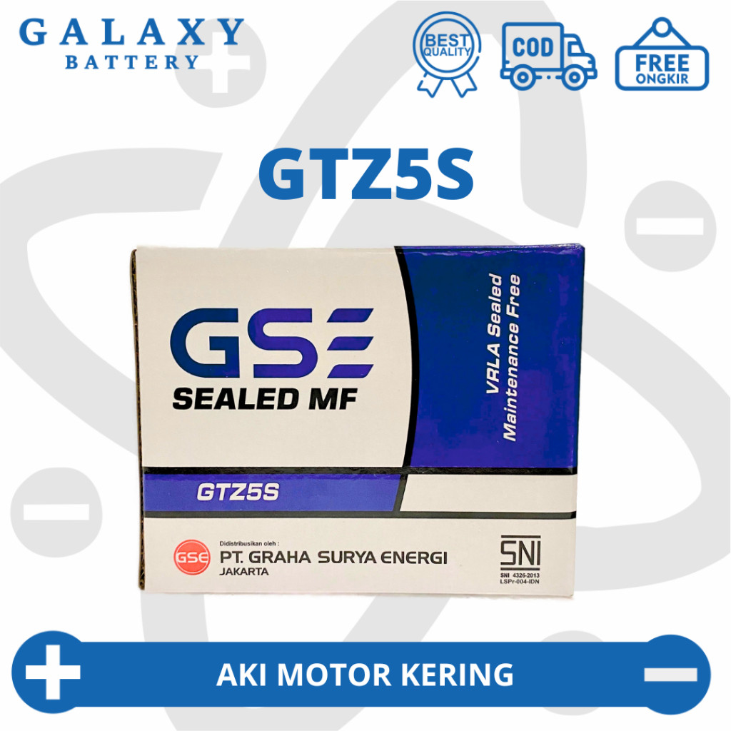 Aki Motor Beat FI Honda CW CBS KARBU GTZ5S MF Accu Kering