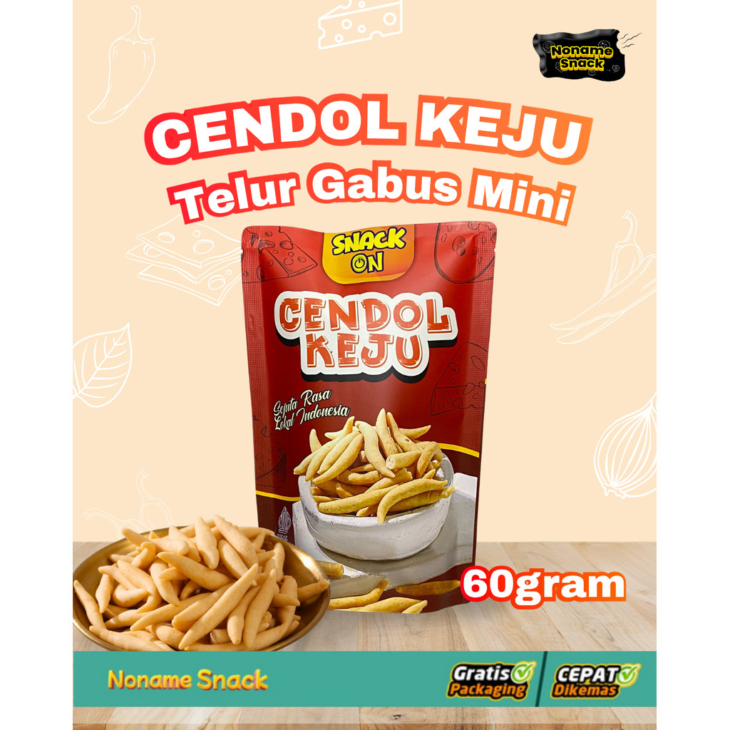 

Snack On Cendol Keju Camilan Telur Gabus 60gr