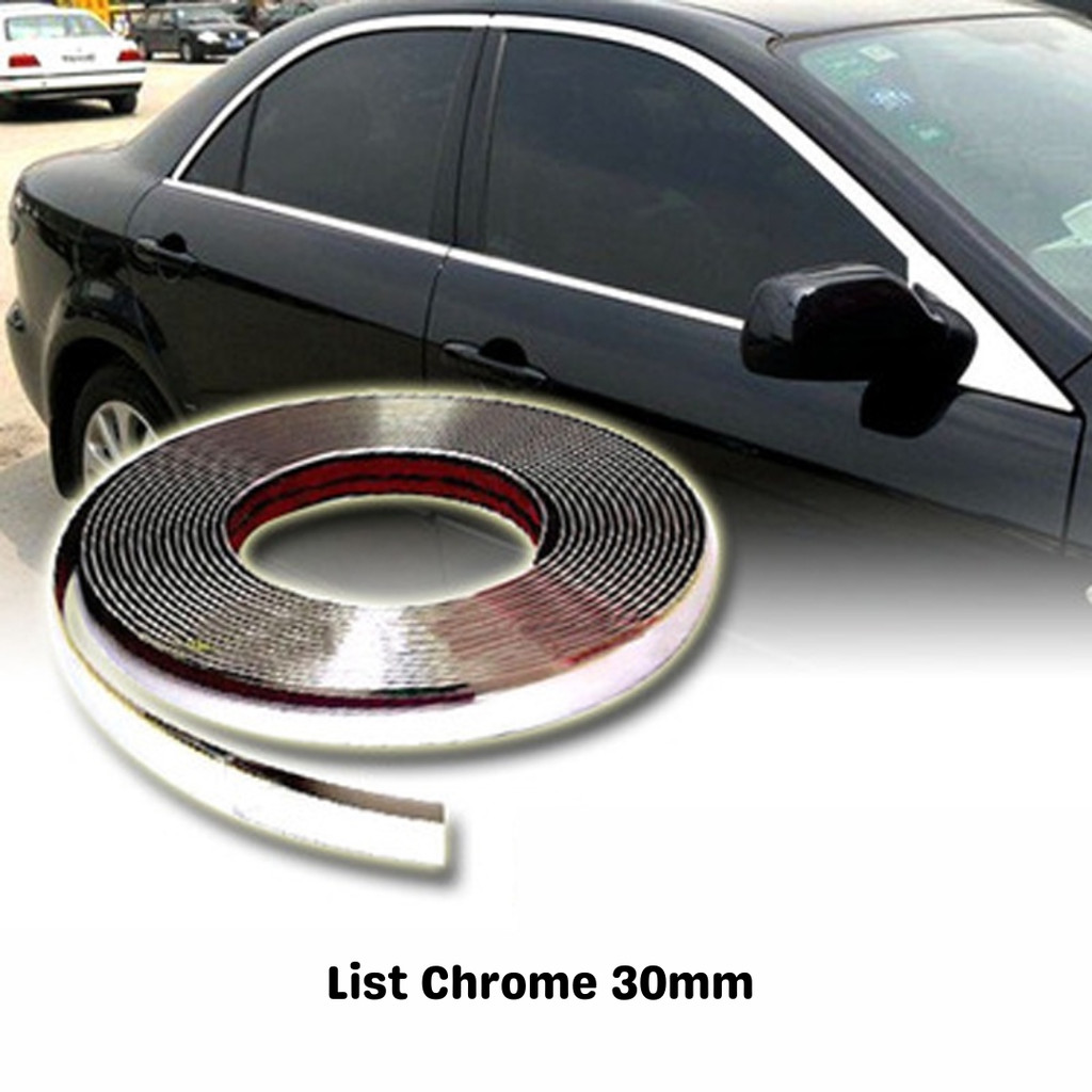 15 Meter List Chrome Mobil List Moulding Bumper Body (30mm)