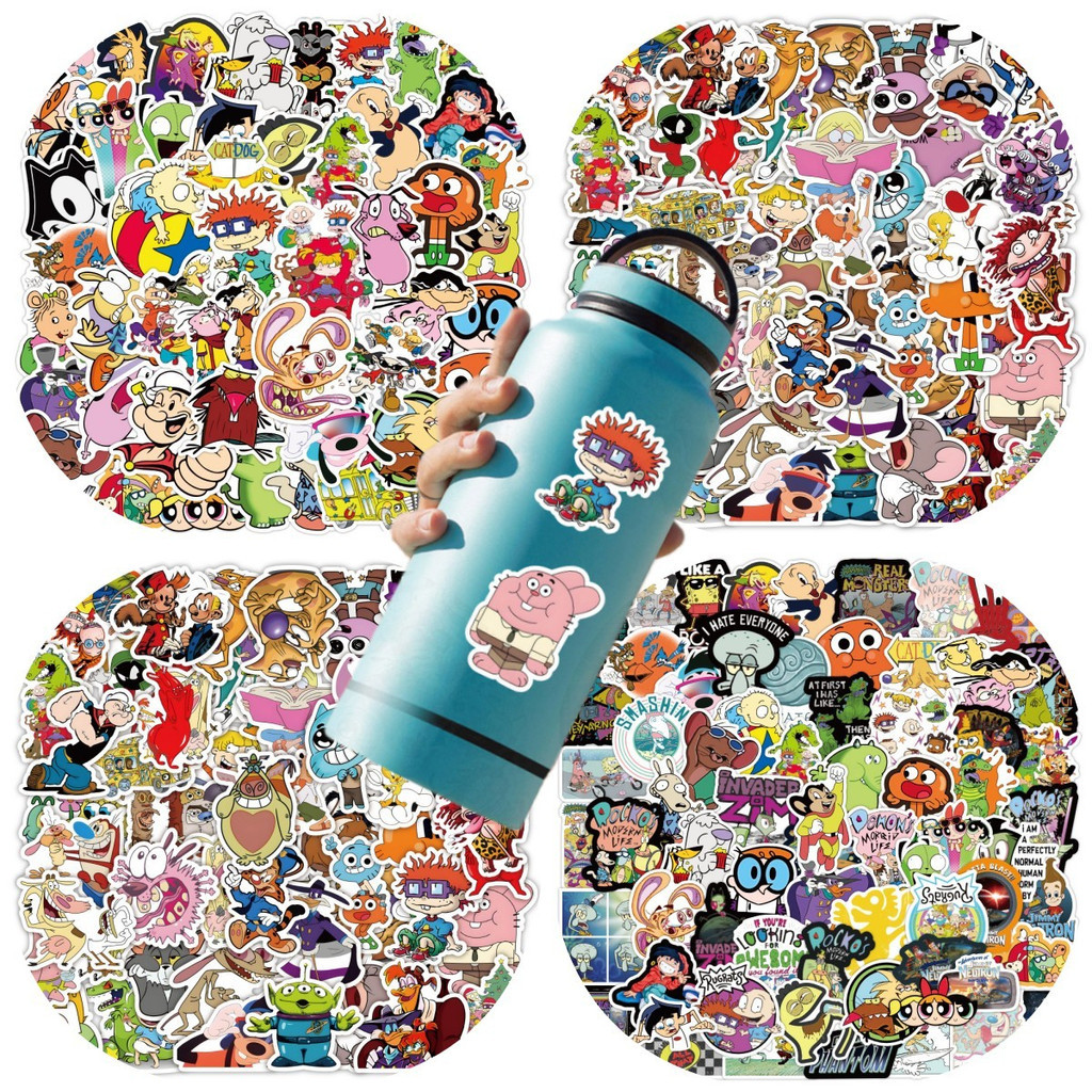 

150/100/50PCS Classic Cartoons Mixed Stickers For Laptop Helmet Notebook Decal