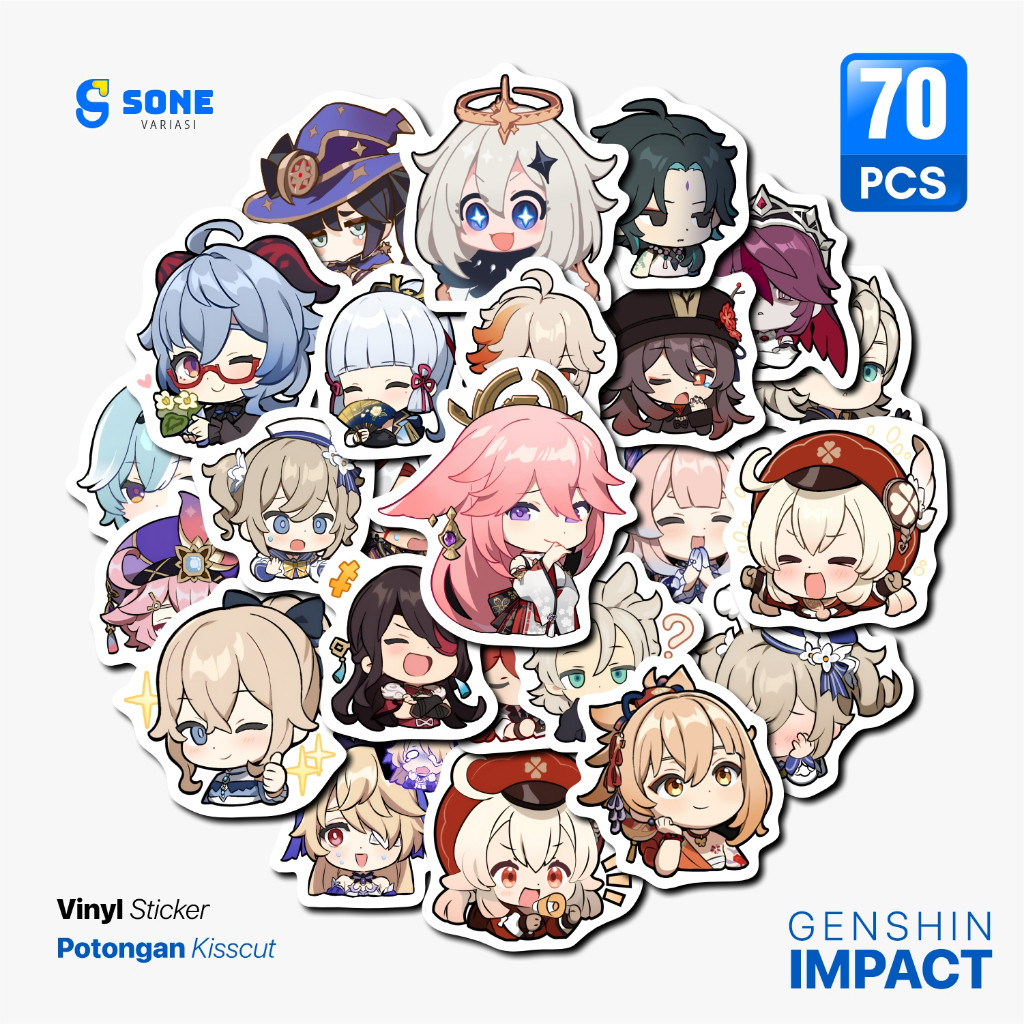 

Stiker Aesthetic Anime Genshin Impact untuk STICKER LAPTOP - HELM - KOPER- CASING HP PACK STICKER