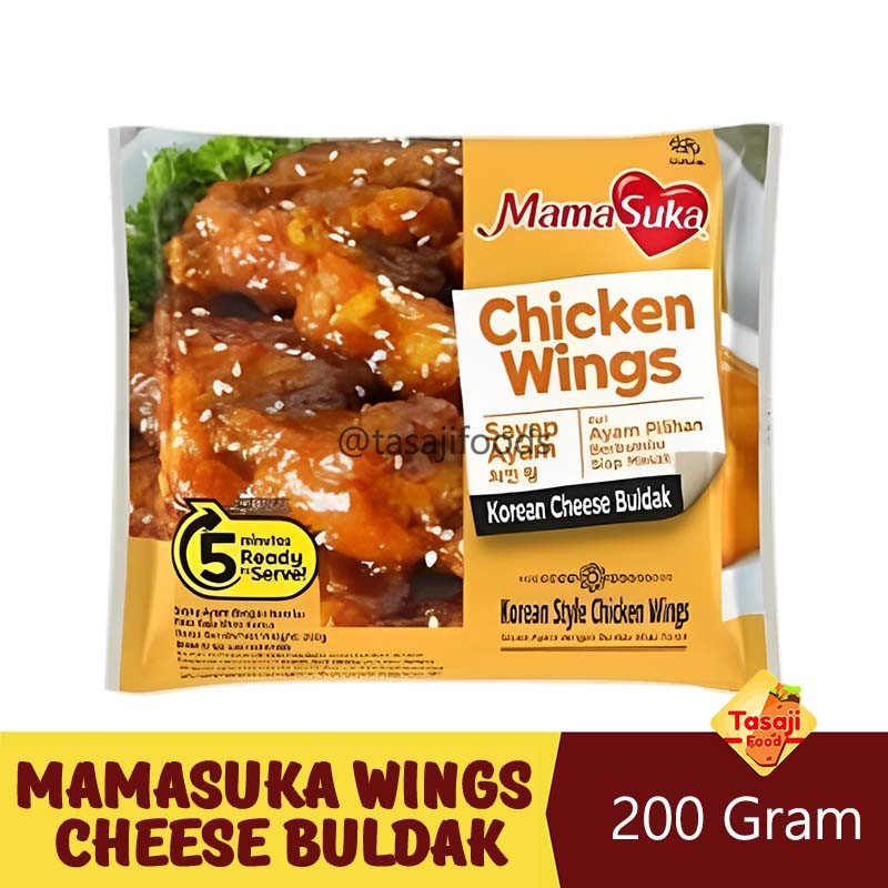 

Mamasuka Korean Cheese Buldak Chicken Wing 200 Gram Asfar