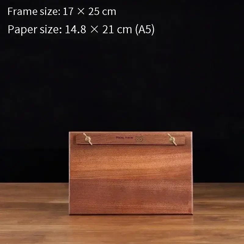 

Writing Box Solid Supplies Clip Folder Document Storage Clipboard Organizer Pad Paper Office Wood Board Holder