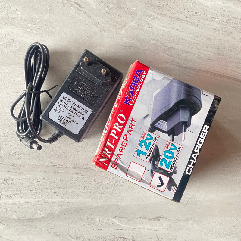 Charger cas batterai bor 20 v Nrt CO