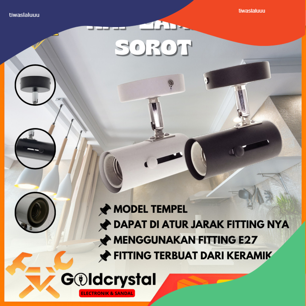 Kap Lampu Sorot SPOT LIGHT Lampu Sorot Tracklight Spotlight E27