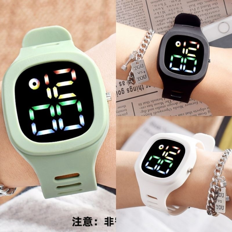 OUTRED JAM TANGAN DIGITAL WANITA PRIA TAHAN AIR FASHION•WATER LED•TAMPILAN HUJAN GrowthMart GrosirMe