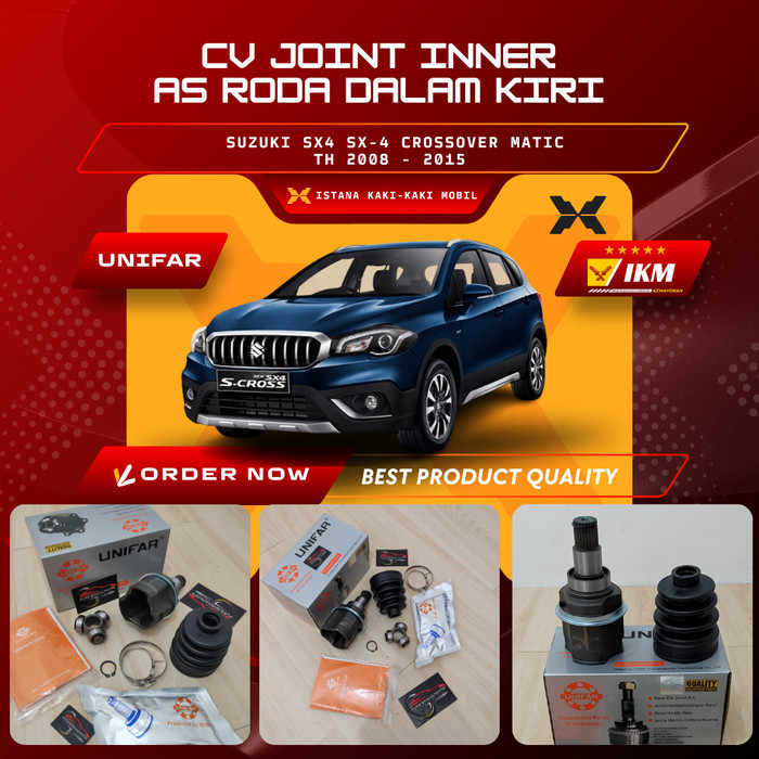 CV JOINT Inner / As Roda Dalam Kiri SUZUKI SX4 SX-4 CROSSOVER Matic Tahun 2008 - 2015 Original UNIFA