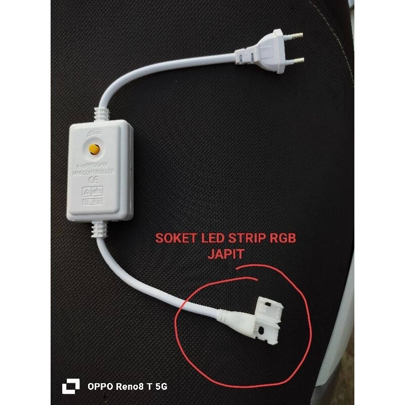 Sambungan Konektor Lampu Strip 220V / Konektor Led Strip Jepit / SAMBUNGAN LED STRIP JEPIT/ Soket Le