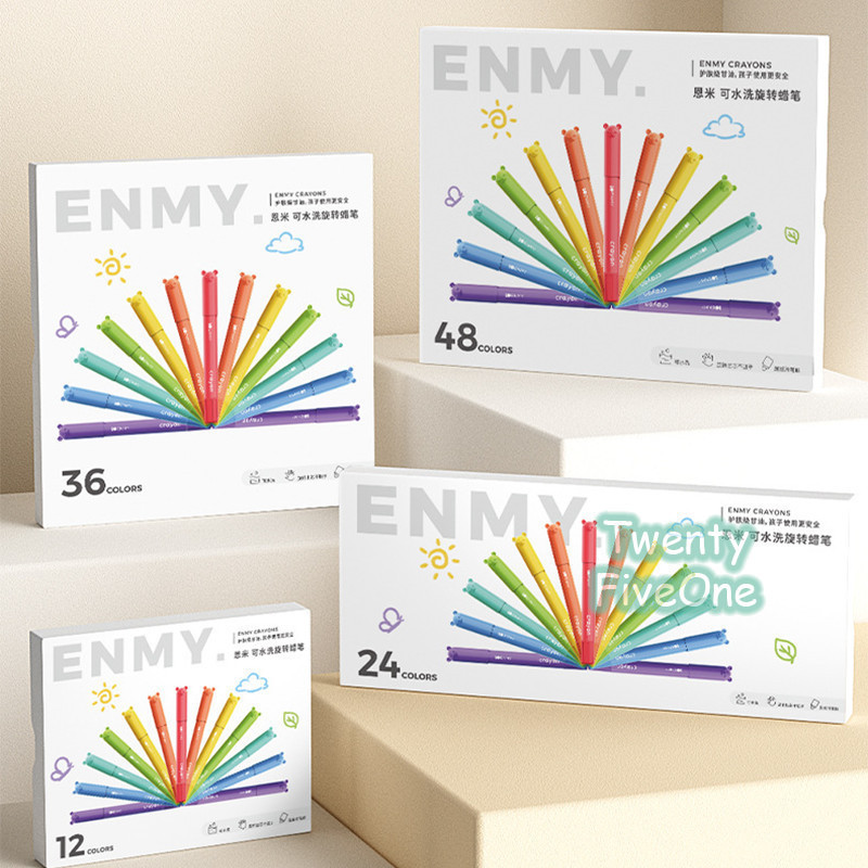 

In StockCrayon washable Crayon Rotating Core Suitable for Children's Drawing RB9