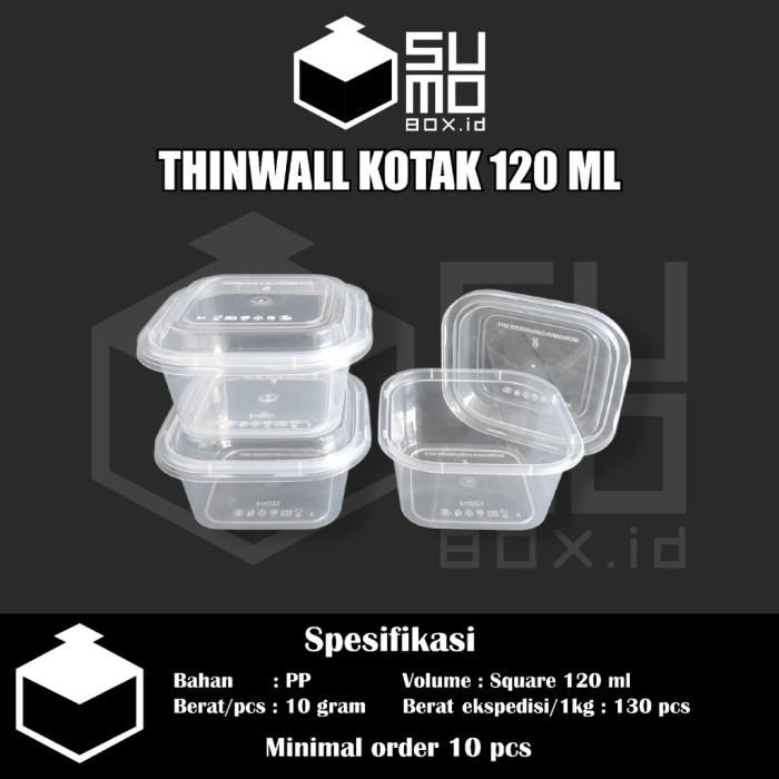 (ISI 25PCS) Thinwall Sumobox Kotak 120ml