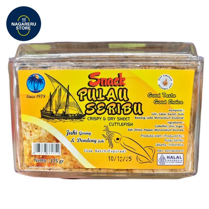 

Snack pulau seribu juhi garing dan dendeng juhi 175gr