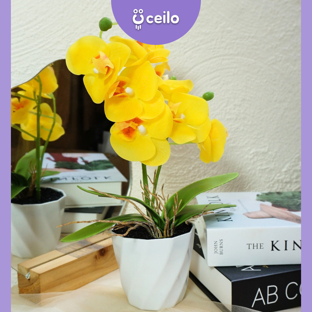 Promo Bunga Anggrek Latex Imitasi | Bunga Anggrek Latex Artificial | Bunga Anggrek Palsu| Artificial