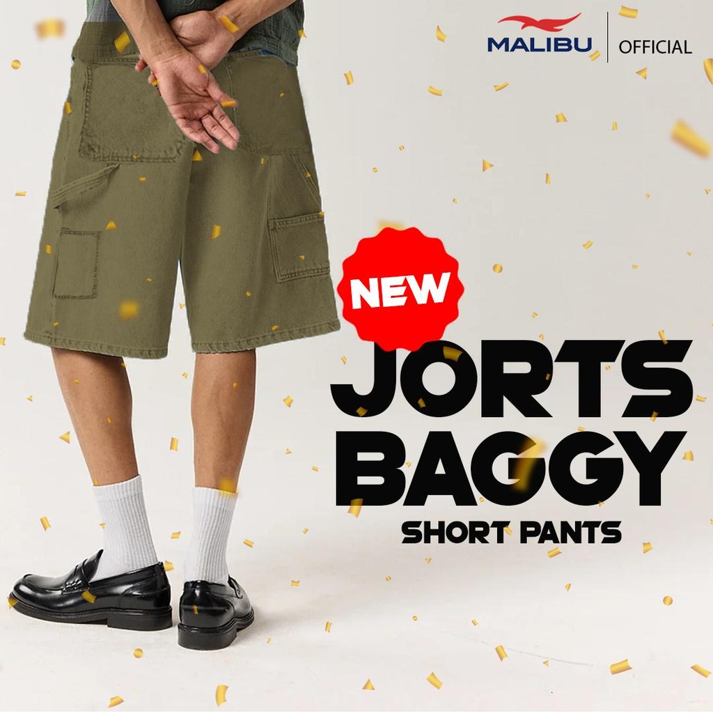 [New Launch] Malibu Celana Pendek Jorts Baggy Short Pants