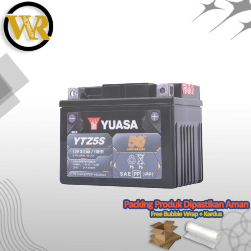 Aki Yuasa Motor Beat Baterai Motor Scoopy Vixion Vario Mio M3 Xeon Shogun Yuasa YTZ5S 100% Original