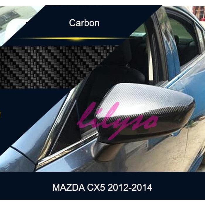 Aksesoris CX5 - Cover Spion Mazda CX5 2012 - 2014 Carbon