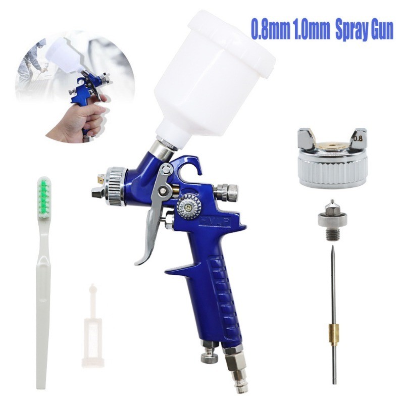 

Mini Air Paint Spray Guns Mini Air Paint HVLP Spray Gun Airbrush 0.8/1.0mm Nozzle For Painting Car Aerograph Spraying Gun