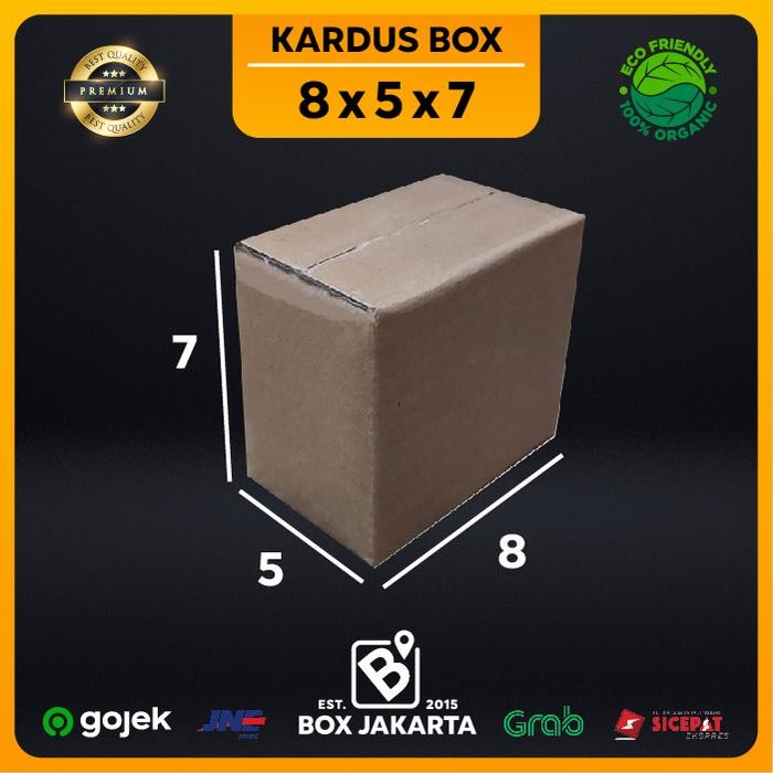 

KARDUS BOX uk 8x5x7 CM Kotak Packaging Corrugated SHEET POLOS