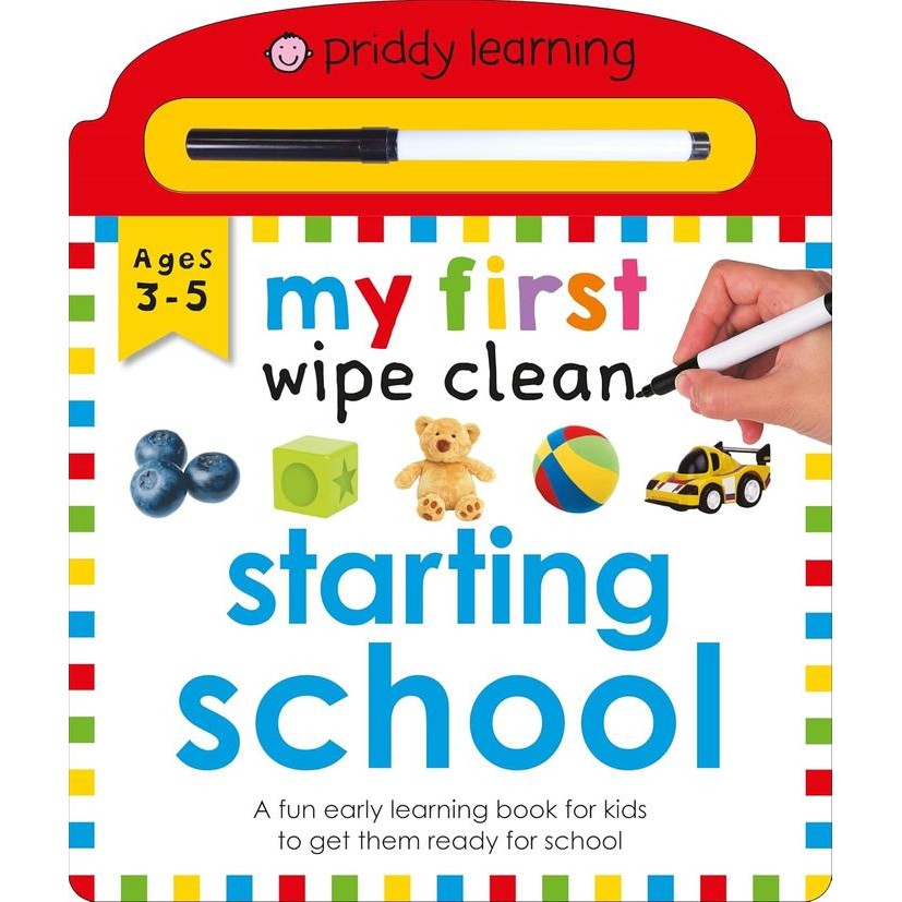 Priddy Learning : My First Wipe Clean (Starting School/Words) - Hardcover