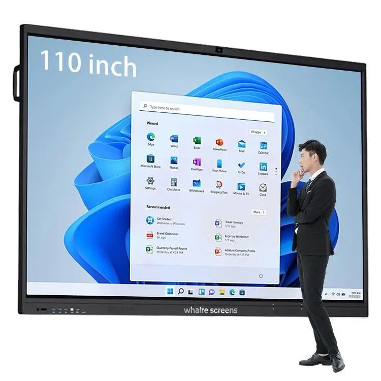 

Whale Screens 86 100 110 Inch All In One Touch Screen Tv Smart Board Electronic 20 Points Touch Screen Interactive Whiteboard