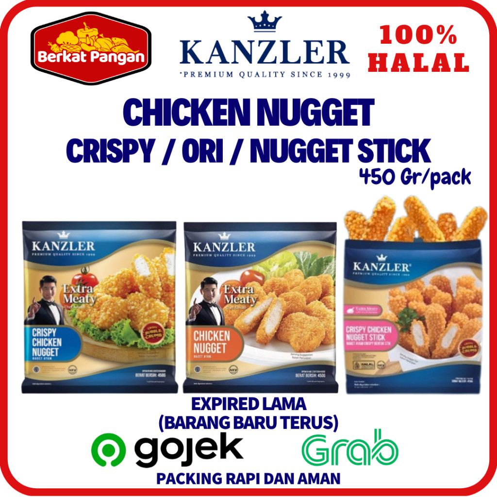 

Kanzler Crispy Chicken Nugget / Chicken Nugget Original / Kanzler Nugget Stick 450gr