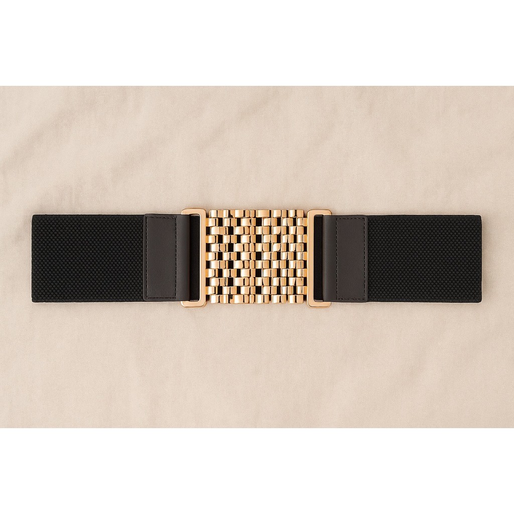 COD - Royal Belt Ikat Pinggang Wanita Karet Elastis 75 cm - Besi Tembaga OOTD Korean Style