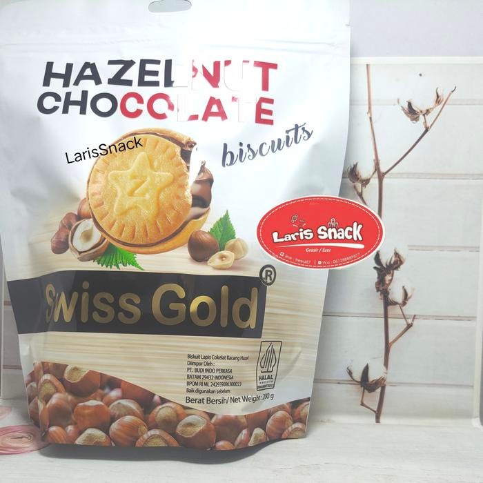 

BR Swiss Gold Hazelnut Biscuit/Biskuit Lapis All Varian - Chocolate