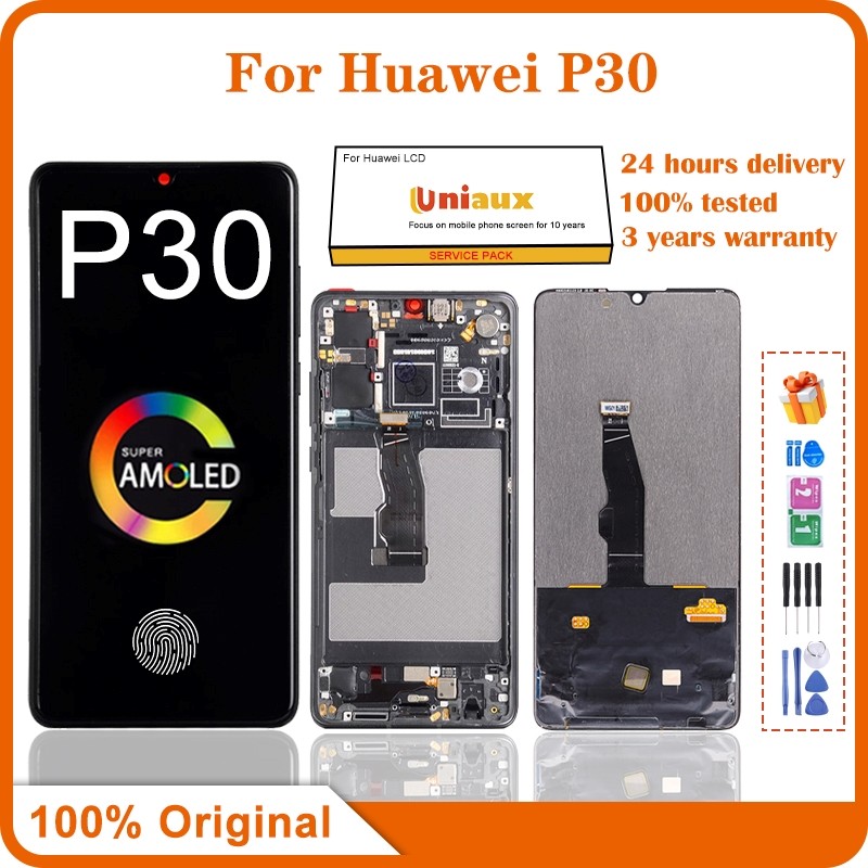 6.1"  al For Huawei P30 LCD Display ELE-L29 ELE-L09 LCD Touch Screen Digitizer Assembly For Huawei P