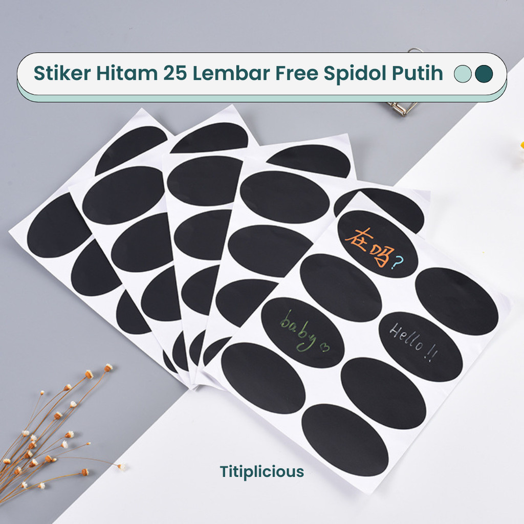 

Stiker Label Hitam Bonus Spidol Putih Untuk Kaca Papan Tulis Acrylic Akrilik 25 Lembar
