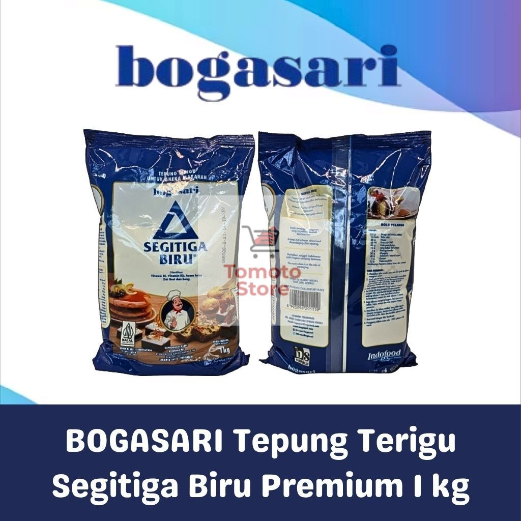 

✨ TOMOTOSTORE ✨ BOGASARI Tepung Terigu Segitiga Biru Premium 1 kg