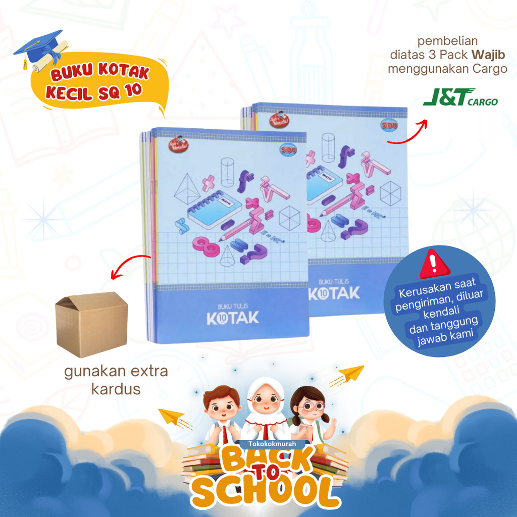 

Buku Tulis Kotak SIDU KECIL / BESAR PER PACK