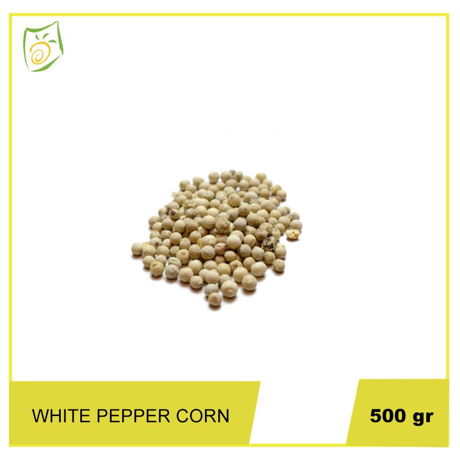 

White Pepper Corn Jar 500g