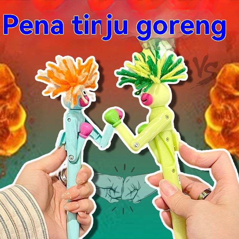 

Pena Tinju Pria Berbulu Goreng Pena Bantuan Tekanan Kreatif Pena Pulpen Kartun Pulpen Gel Tampilan Bagus Pelajar Hadiah Mainan Lucu