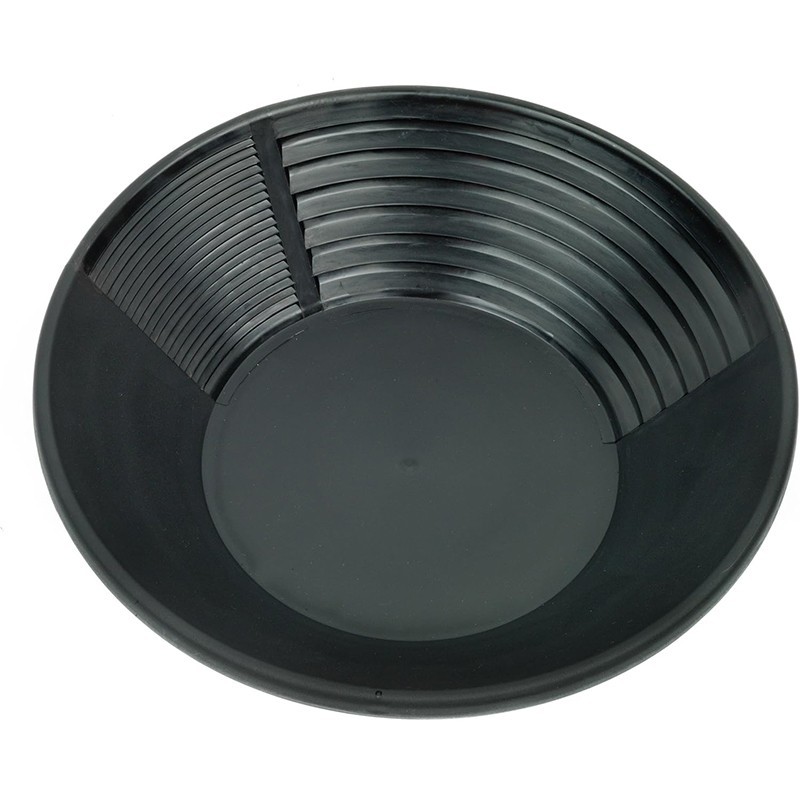 (COD) Panci Dulang Emas Diameter 38cm Alat Dulang Mas Hitam Gold Panning Dredging Prospecting