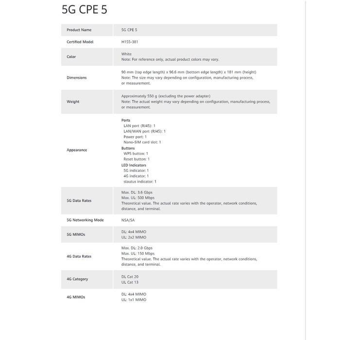Telkomsel Oit 5G H1 Modem Router Wifi Hh Free Kuota 200GB - OIT 5G H1