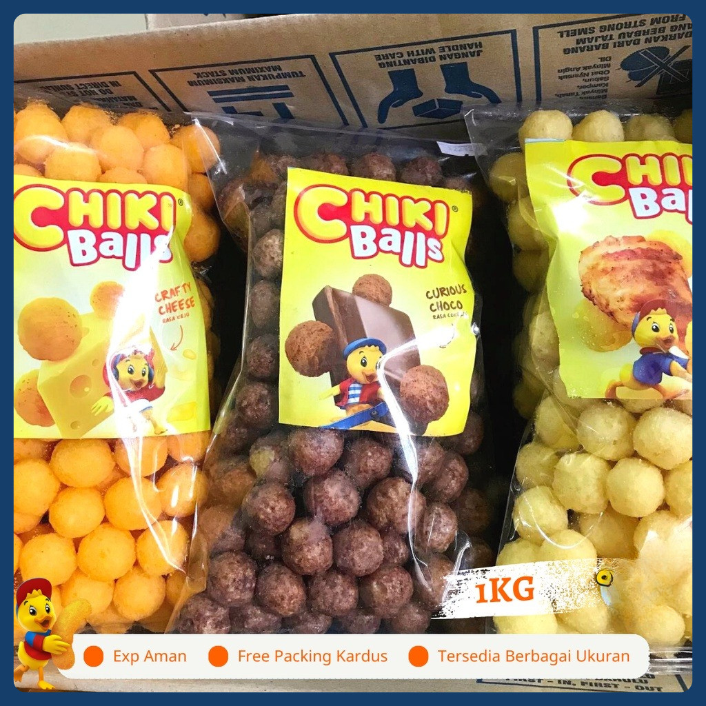 

PROMO 6.6 CHIKI BALLS 1KG || PUSAT GROSIR SNACK DAN COKLAT KILOAN ORIGINAL || CEMILAN INDOFOOD II LEBARAN 2025