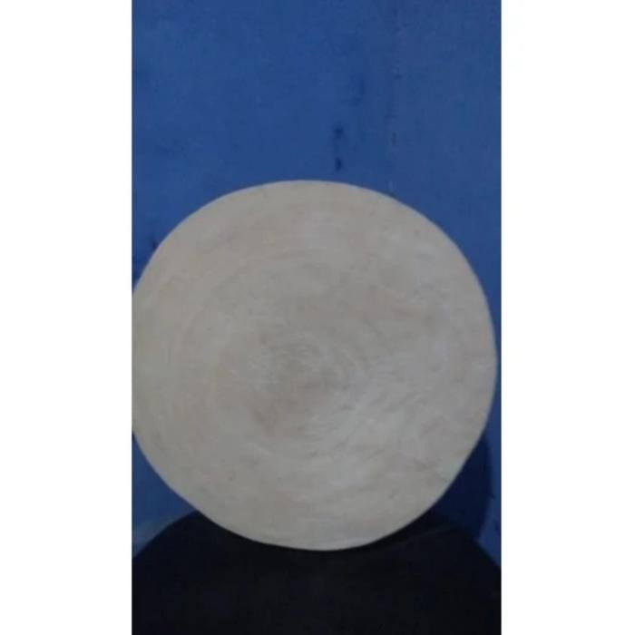 talenan daging asli kayu jati diameter 30 cm / talenan tebal / talenan kayu bulat
