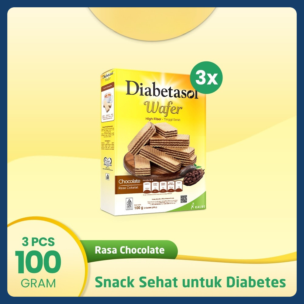 

Buy 3 Diabetasol Wafer Chocolate 2x50g