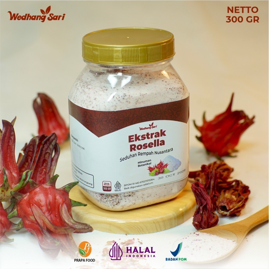 

Ekstrak Rosella Wedhang Sari Minuman Herbal Alami 300 gr