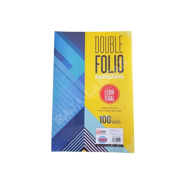

TERLARIS! Kertas Double Folio Kertas Folio Bergaris SiDU RF 32cm X 42 cm, 50 Lembar - REPACKING