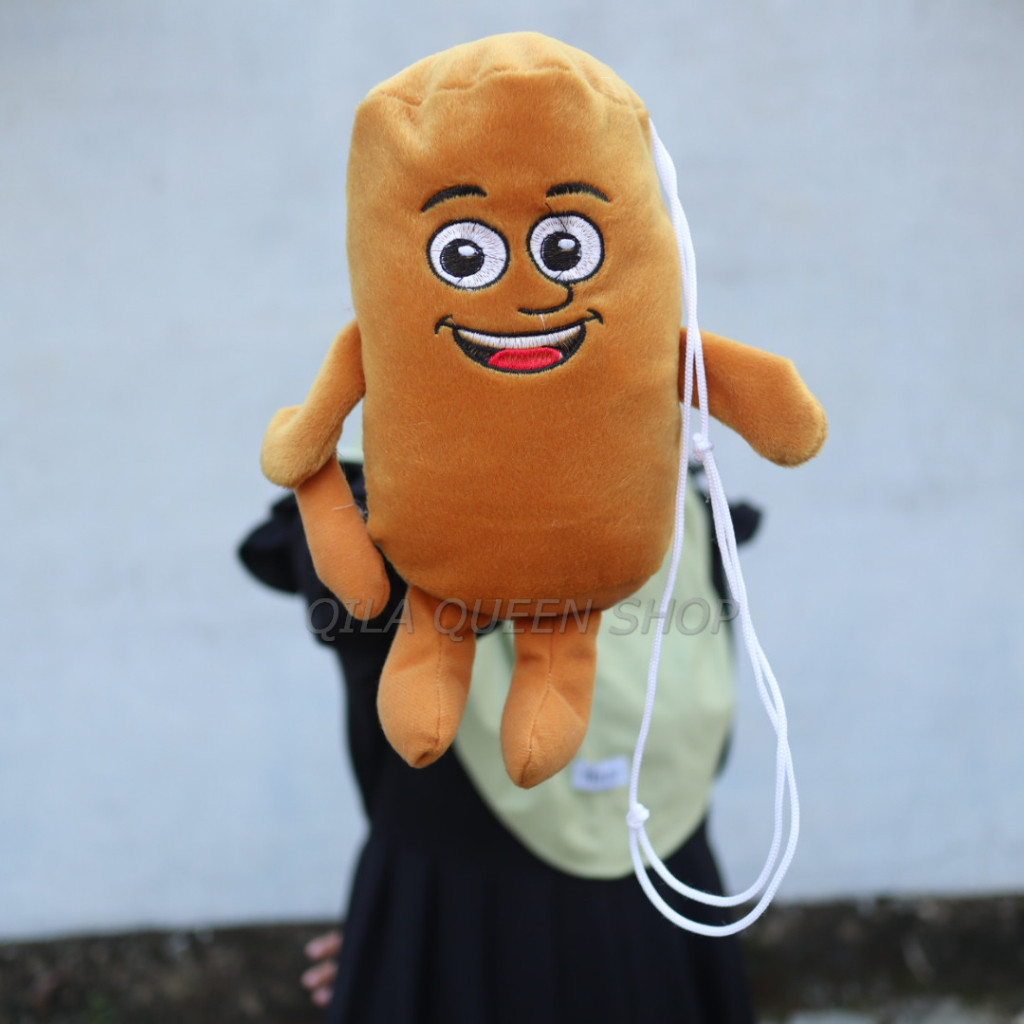 [VIRAL] Tas Selempang Tung-Tung Sahur Tali Kur 25cm - Tas Boneka Anomali Kekinian Model Lucu - Kado 