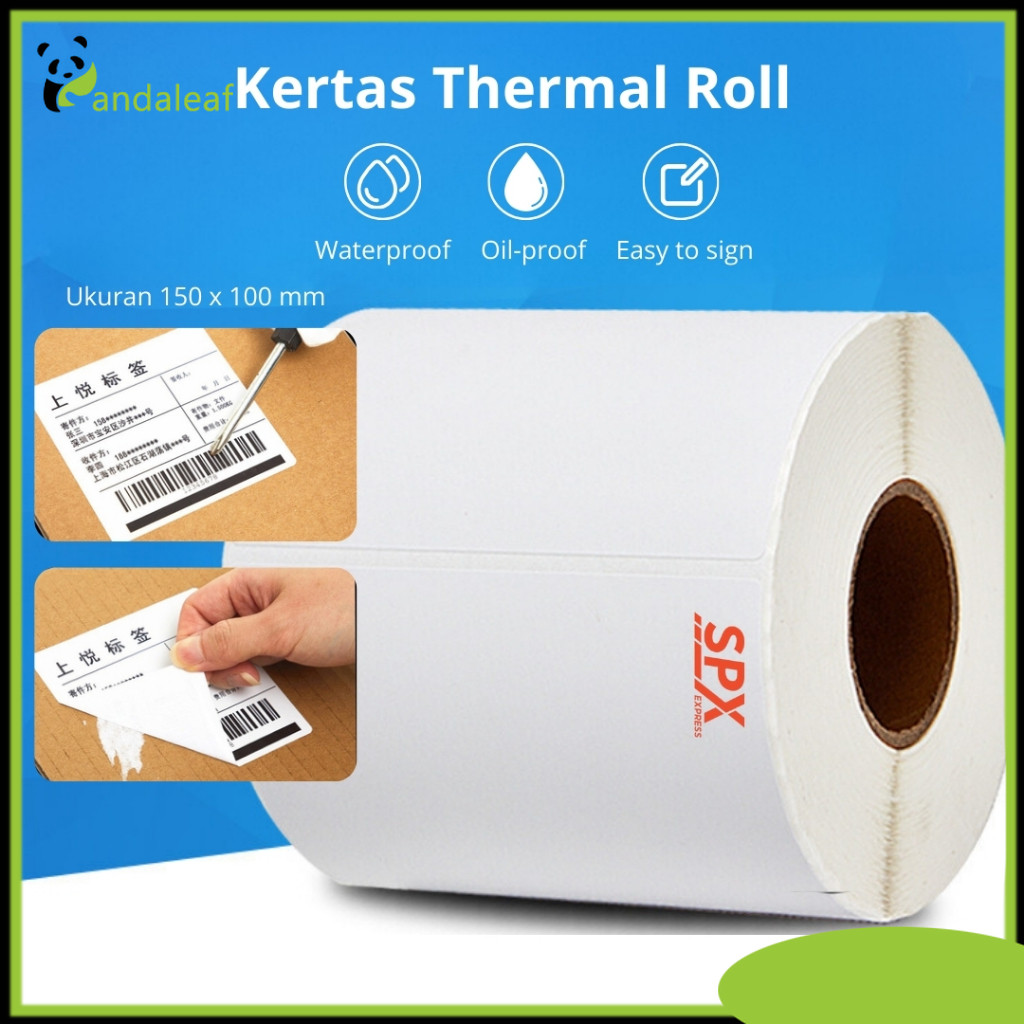 

Kertas Thermal SPX Roll 250 Lembar Kertas Label Printer Ukuran A6 120mm / 150mm Isi 250 Pcs Pandaleaf