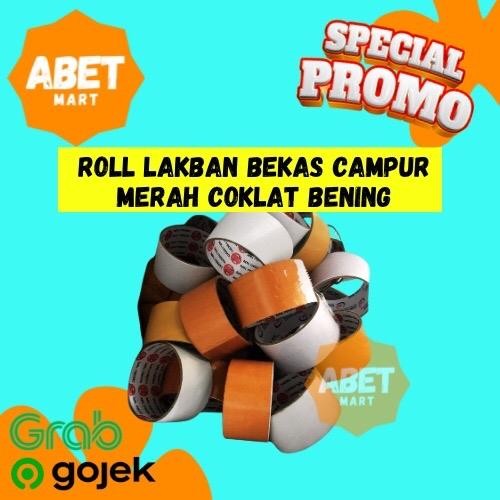 

Roll BEKAS LAKBAN 45mm Per 3Pcs - Rollan Cone Solatip Isolasi 3 Pcs Pak Dus