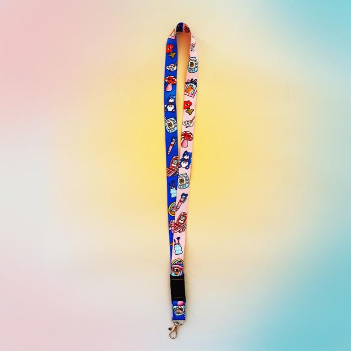 

Into the Reverie Lanyard - Blue Pink