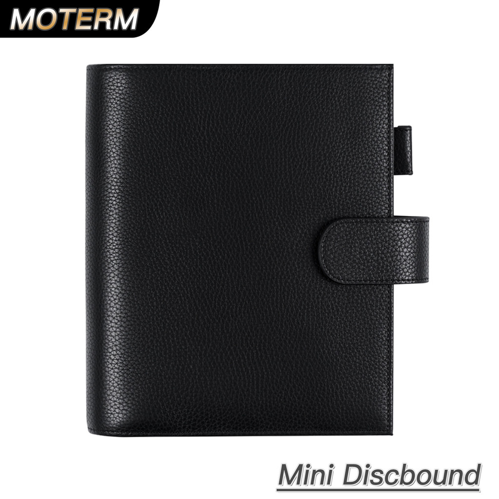 

Moterm Discbound Series New HP Mini Cover Genuine Pebbled Grain Cowhide Notebook Expansion Disc Bound Organizer Journal Agenda