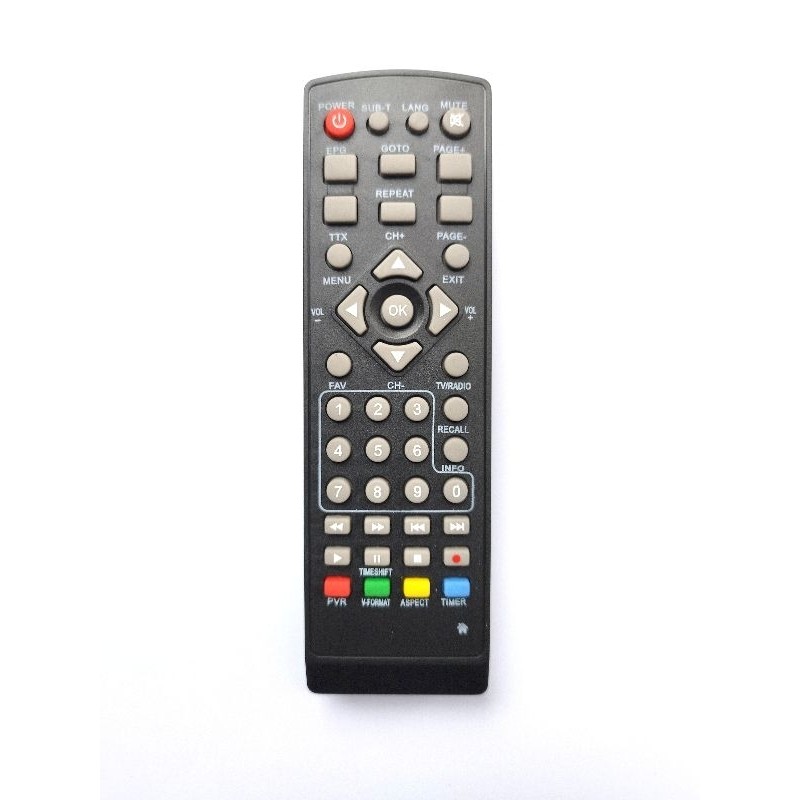 REMOT REMOTE STB LUBY DVB T2 - 01 / SET TOP BOX RECEIVER LUBY T2 - 02 - STB PIOLINE MEGOGO Hemat