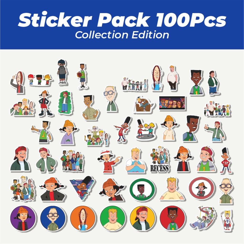 

Hot Sticker Kartun Recess Lucu Anti Air Stikers Berperekat Waterproof Sticker Decal Buat Motor Helm Buku Journal Koper Casing HP Laptop Botol Minum