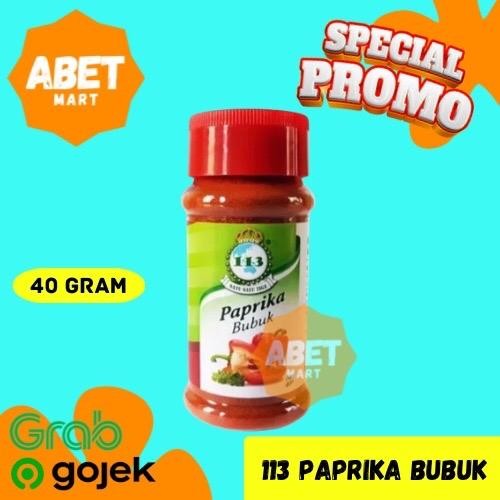

113 Paprika Bubuk 40Gr - 40 Gram Gr Pepper Powder Merah Toples Spices Masakan Aroma Rasa Rempah Pak Pcs Dus
