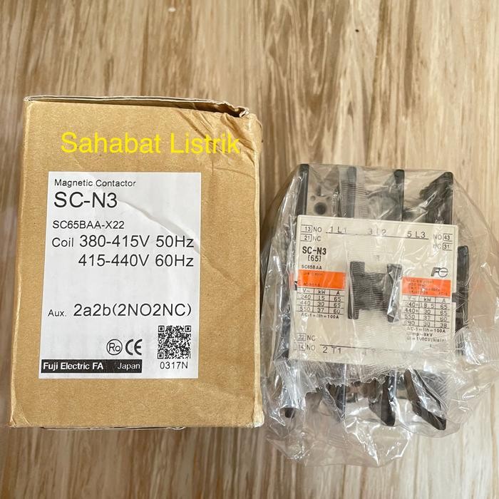 Kontaktor fuji sc-n3 scn3 380v original/magnetic contactor fuji sc-n3