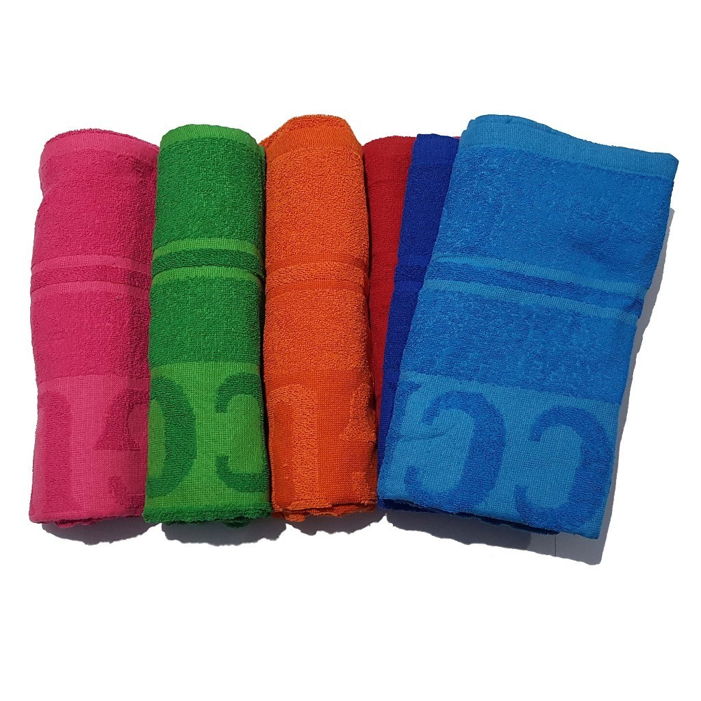 Lagi Promo Handuk Mandi Besar EmboS Polos Warna / Handuk Viking Bordir Handuk Pantai Meresap Paket g