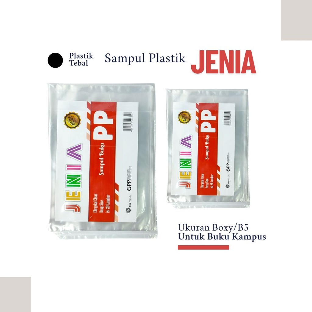

Sampul Plastik Boxy / B5 untuk Buku Besar (big boss Campuss) - Per Pak ( 20 Lembar )